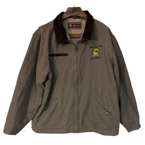 Dri Duck Mens Sherpa Lined Zip Up Canvas Jacket Workwear Chore Barn Coat 3XL